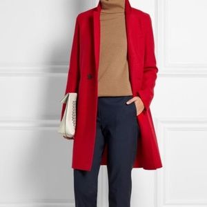 💋 Harris Wharf London 100% wool red coat (IT46 / US 10)